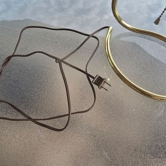 TOMASO BARBI Italian Brass Leaf  Table  Lamp. Mid Century Modern MCM - Picture 5 of 10